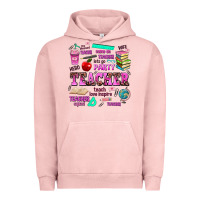 Pigment Salmon come on teacher lets go party Urban Hoodie - AdoDesignShop