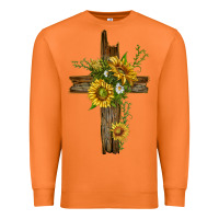 Carrot sunflower cross Premium Sweatshirt - texasbilliewilder
