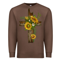 Chestnut sunflower cross Premium Sweatshirt - texasbilliewilder