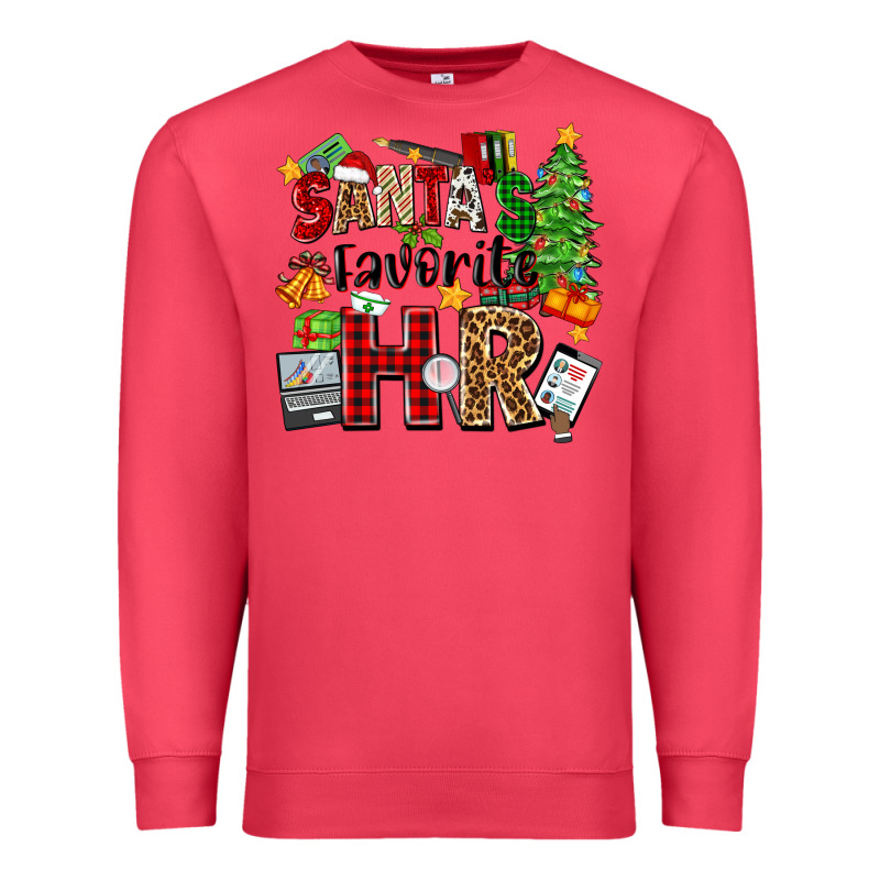 Santa's Favorite Hr Premium Sweatshirt by Zillion Design Studio | Teevron