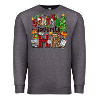 Charcoal Heather santa's favorite hr Premium Sweatshirt - Zillion Design Studio