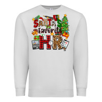 Dove Grey santa's favorite hr Premium Sweatshirt - Zillion Design Studio