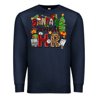 Navy santa's favorite hr Premium Sweatshirt - Zillion Design Studio