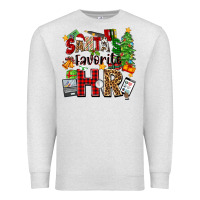 Oatmeal Heather santa's favorite hr Premium Sweatshirt - Zillion Design Studio