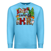 Ocean Blue santa's favorite hr Premium Sweatshirt - Zillion Design Studio