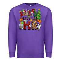 Purple santa's favorite hr Premium Sweatshirt - Zillion Design Studio