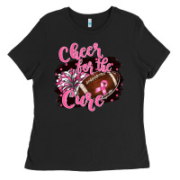 Black cheer for the cure Ladies Tee - BarkalooDesign