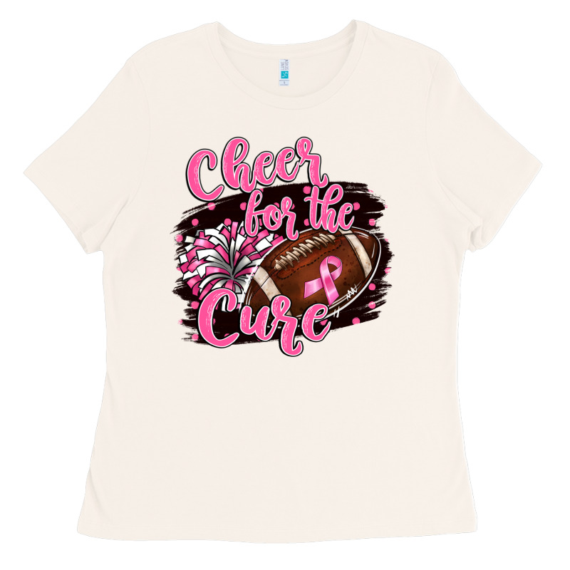Cheer For The Cure Ladies Tee by BarkalooDesign | Teevron