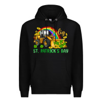 Black i dig st patrick s day bulldozer Premium Hoodie - JahusDesignShop