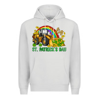 Dove Grey i dig st patrick s day bulldozer Premium Hoodie - JahusDesignShop