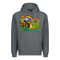Rock i dig st patrick s day bulldozer Premium Hoodie - JahusDesignShop