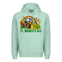 Seafoam i dig st patrick s day bulldozer Premium Hoodie - JahusDesignShop
