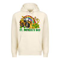 Tofu i dig st patrick s day bulldozer Premium Hoodie - JahusDesignShop