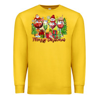 Lemon merry christmas wine glasses Premium Sweatshirt - Zillion Design Studio
