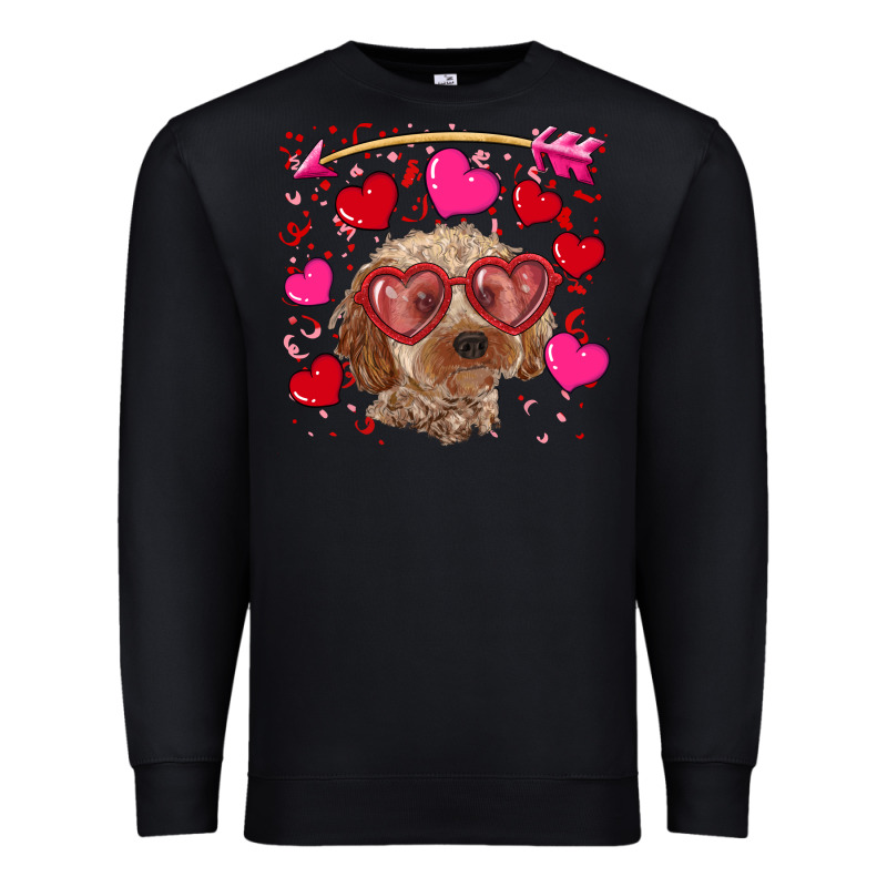 Valentine's Day Cockapoo Premium Sweatshirt by RanaPortraitStore | Teevron