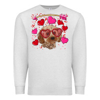 Oatmeal Heather Valentine's day cockapoo Premium Sweatshirt - RanaPortraitStore