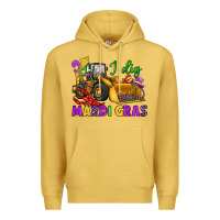 Antique Gold i dig mardi gras bulldozer Premium Hoodie - JahusDesignShop