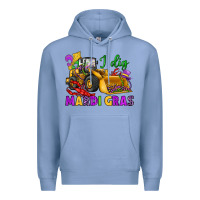 Colony Blue i dig mardi gras bulldozer Premium Hoodie - JahusDesignShop