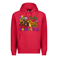 Cardinal i dig mardi gras bulldozer Premium Hoodie - JahusDesignShop
