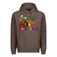 Coffee i dig mardi gras bulldozer Premium Hoodie - JahusDesignShop