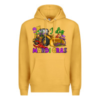 Mustard i dig mardi gras bulldozer Premium Hoodie - JahusDesignShop