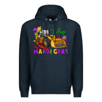 Navy i dig mardi gras bulldozer Premium Hoodie - JahusDesignShop