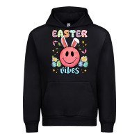 Black easter vibes smiley face Urban Hoodie - Artiststas