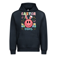 Navy easter vibes smiley face Urban Hoodie - Artiststas