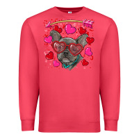 Cardinal Valentine's day french bulldog puppy Premium Sweatshirt - RanaPortraitStore
