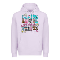 Lilac i am  99 angel but ohh that Premium Hoodie - AdoDesignShop