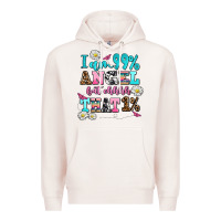 Pale Pink i am  99 angel but ohh that Premium Hoodie - AdoDesignShop