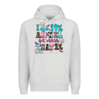 Dove Grey i am  99 angel but ohh that Premium Hoodie - AdoDesignShop