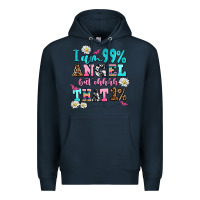 Navy i am  99 angel but ohh that Premium Hoodie - AdoDesignShop