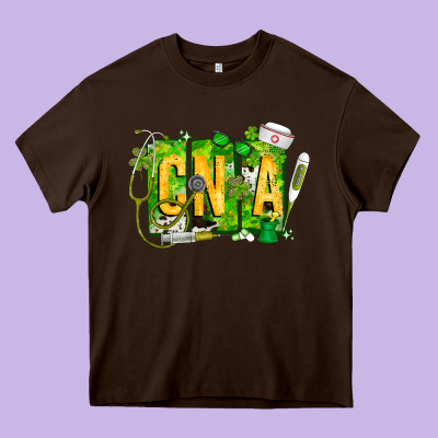 St. Patricks Day Cna Heavy Core Tee Designed By Cowhidedigitalart