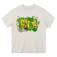 Cream St. Patricks Day Cna Heavy Core Tee - CowhideDigitalArt