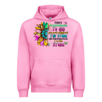 Fuchsia Pink they whispered to her you can't withstand the stor Urban Hoodie - Artiststas