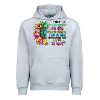 Heather Grey they whispered to her you can't withstand the stor Urban Hoodie - Artiststas