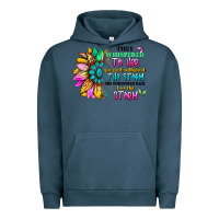 Pigment Midnight Navy they whispered to her you can't withstand the stor Urban Hoodie - Artiststas