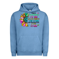Pigment Pebble Blue they whispered to her you can't withstand the stor Urban Hoodie - Artiststas