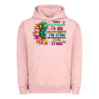 Pigment Salmon they whispered to her you can't withstand the stor Urban Hoodie - Artiststas