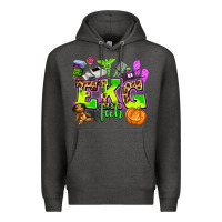 Charcoal Heather ekg tech nurse halloween Premium Hoodie - AdoDesignShop