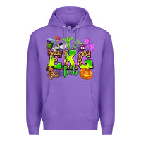 Purple ekg tech nurse halloween Premium Hoodie - AdoDesignShop
