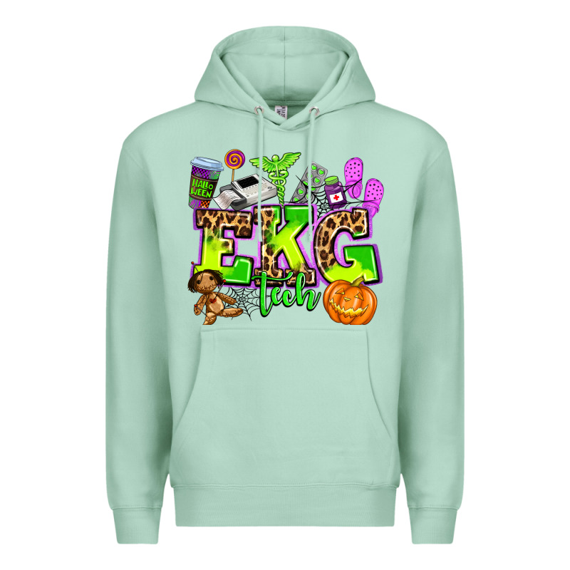 Ekg Tech Nurse Halloween Premium Hoodie by AdoDesignShop | Teevron