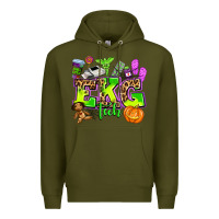 Army Green ekg tech nurse halloween Premium Hoodie - AdoDesignShop