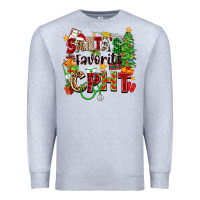 Heather Grey santa's favorite cpht Premium Sweatshirt - Zillion Design Studio