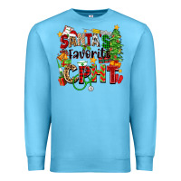 Ocean Blue santa's favorite cpht Premium Sweatshirt - Zillion Design Studio