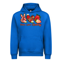 Cobalt peace love strawberry Urban Hoodie - Artiststas