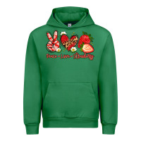 Emerald peace love strawberry Urban Hoodie - Artiststas