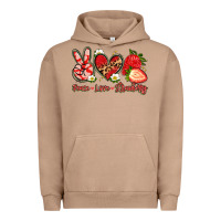 Pigment Burro peace love strawberry Urban Hoodie - Artiststas