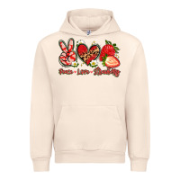 Sandshell peace love strawberry Urban Hoodie - Artiststas